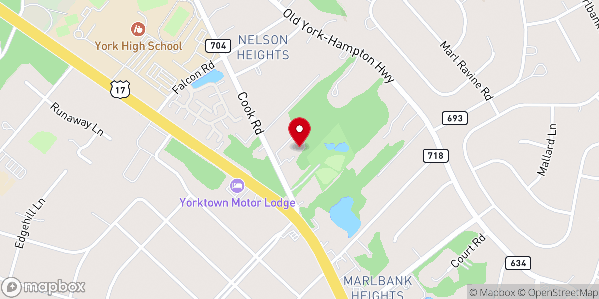 Map showing location of Crooks Memorial United Methodist Church