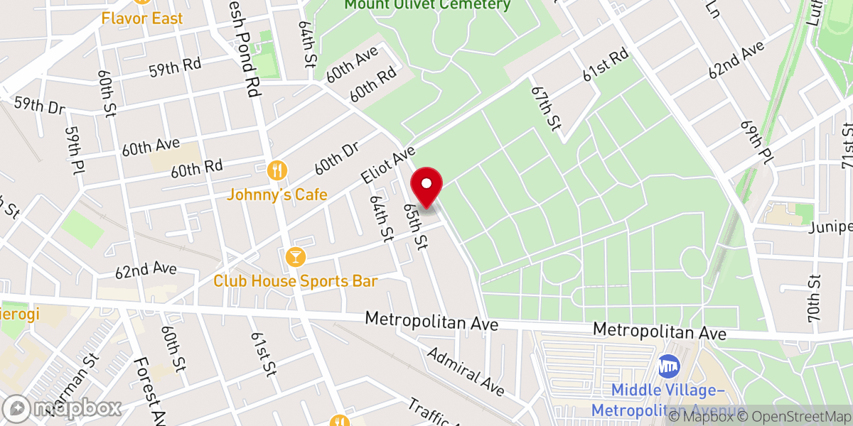 Map showing location of Fresh Pond Crematory