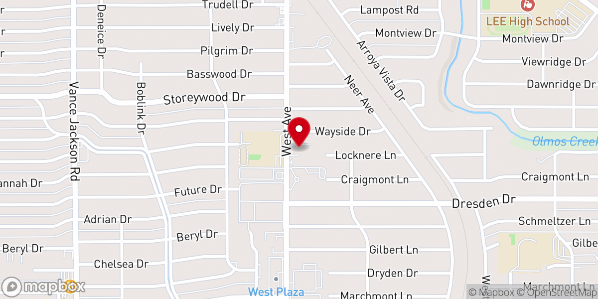 Map showing location of Crossroads Church