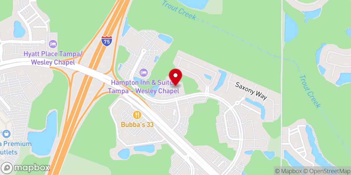 Map showing location of Harvest Church Of Tampa