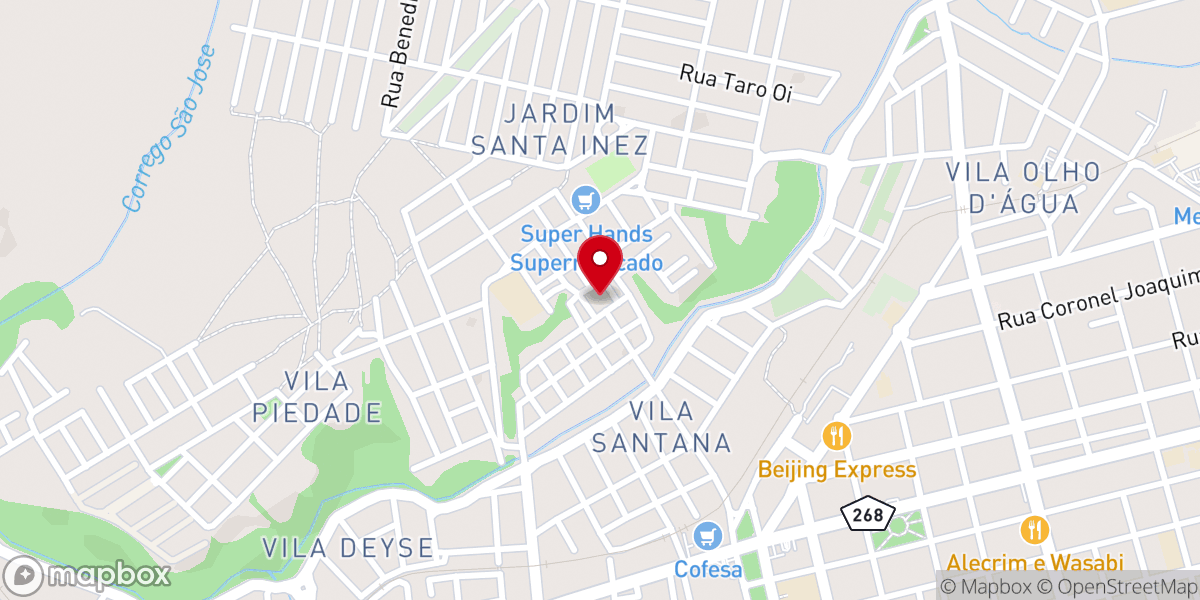 Map showing location of Paróquia Sant’ana