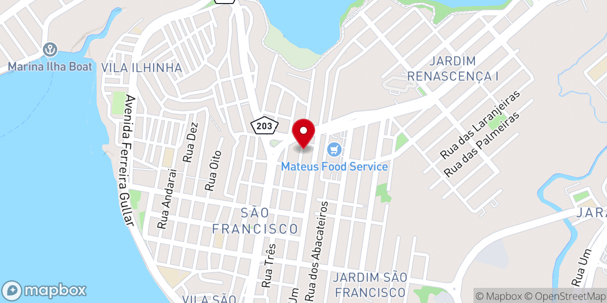Map showing location of Assembléia de Deus Vivendo em Cristo