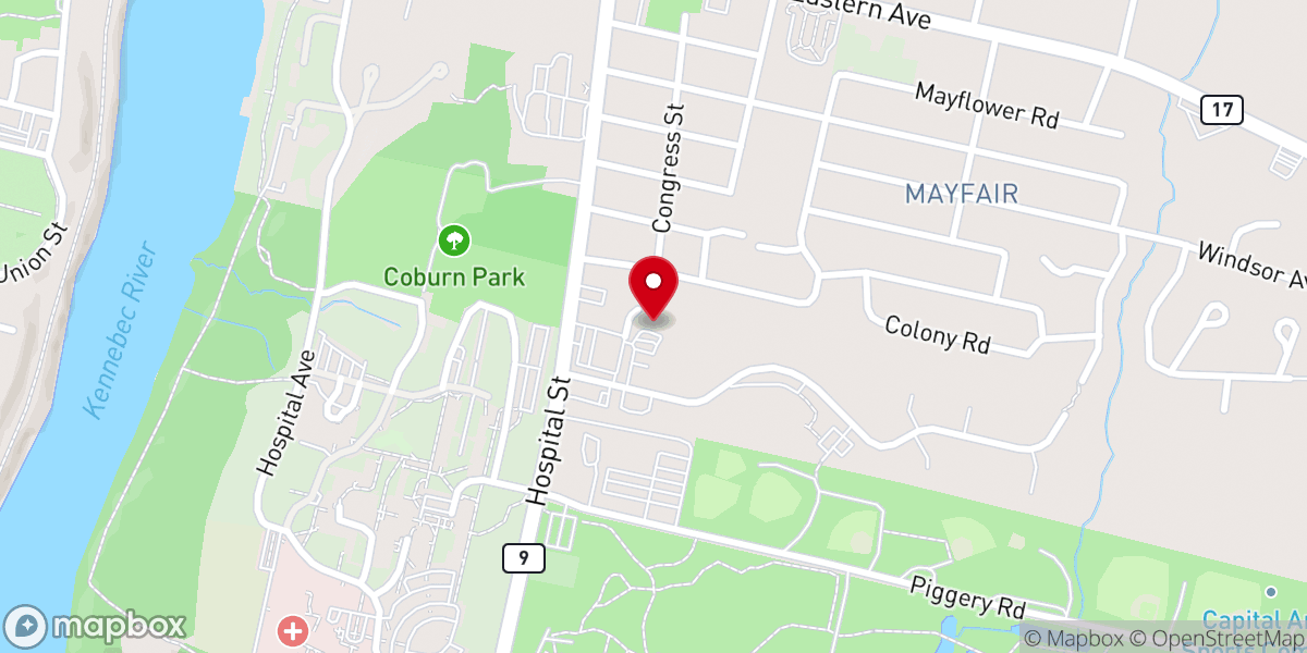 Map showing location of CityReach Church Augusta