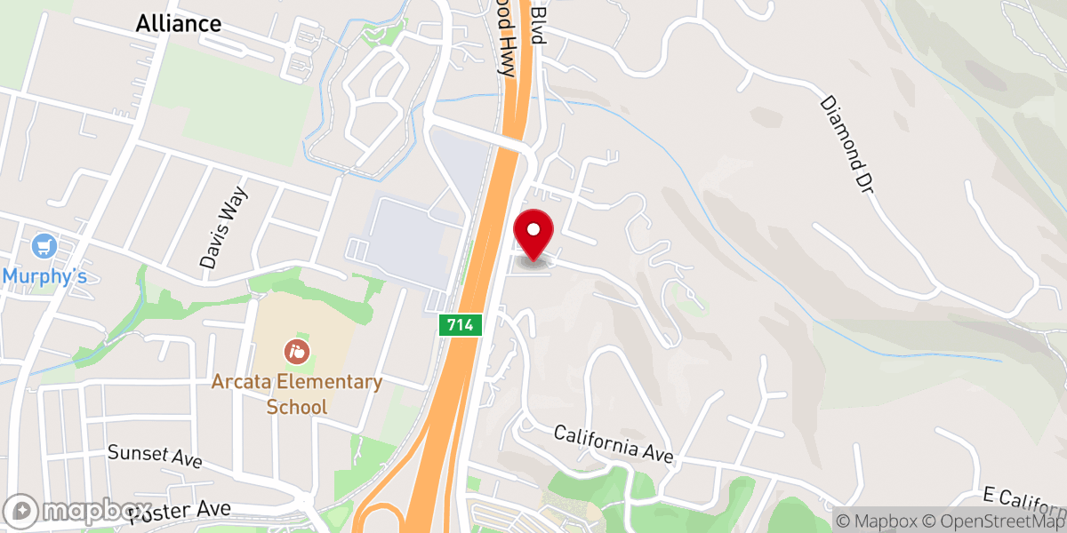 Map showing location of Heritage Pentecostal Church of God