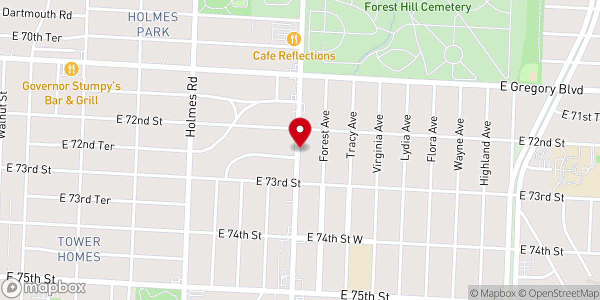 Map showing location of Better Living Center