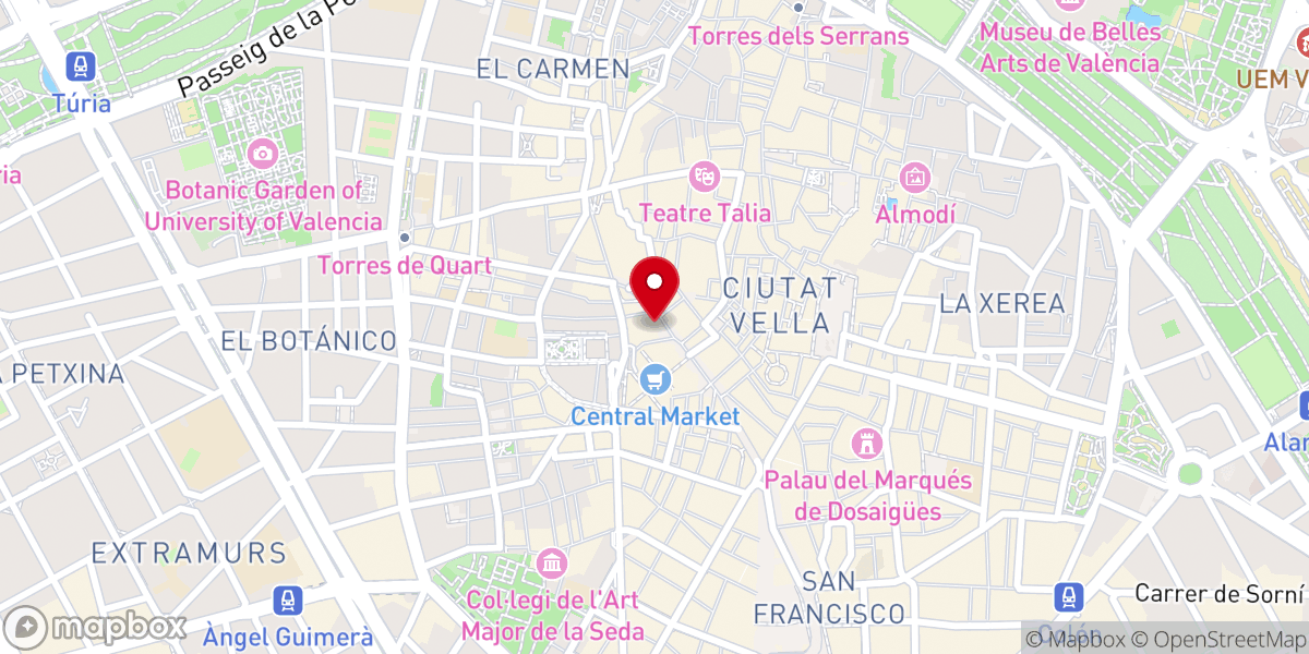 Map showing location of Veleta del Pardal