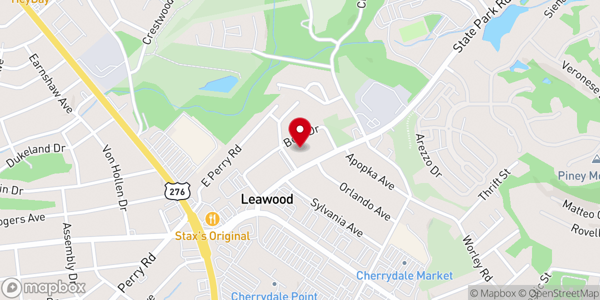 Map showing location of The Church at Cherrydale
