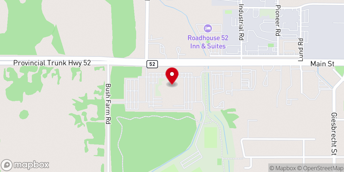Map showing location of Southland Church