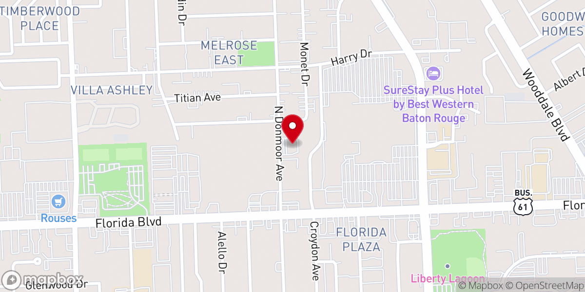 Map showing location of Texas Club