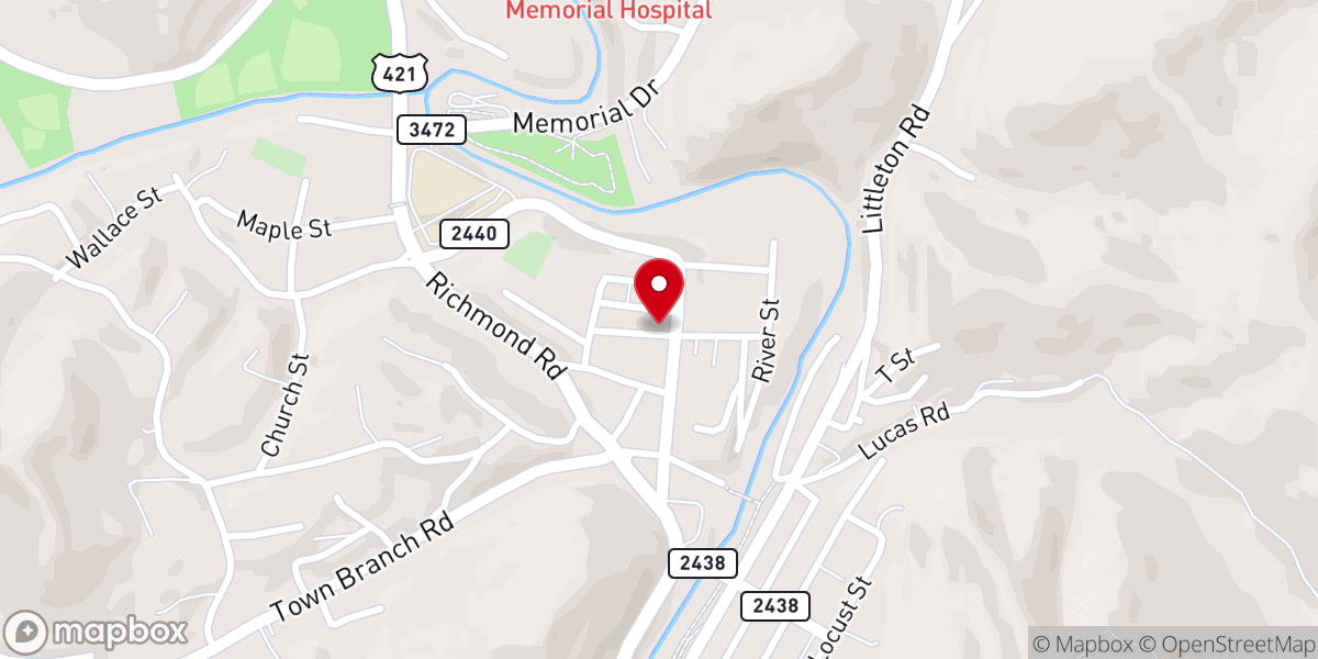 Map showing location of Bolin Kenneth