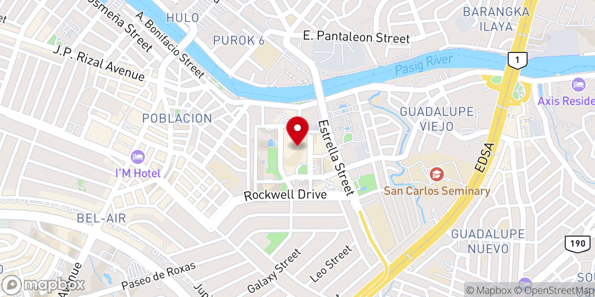 Map showing location of Chapel of the Sacred Heart of Jesus