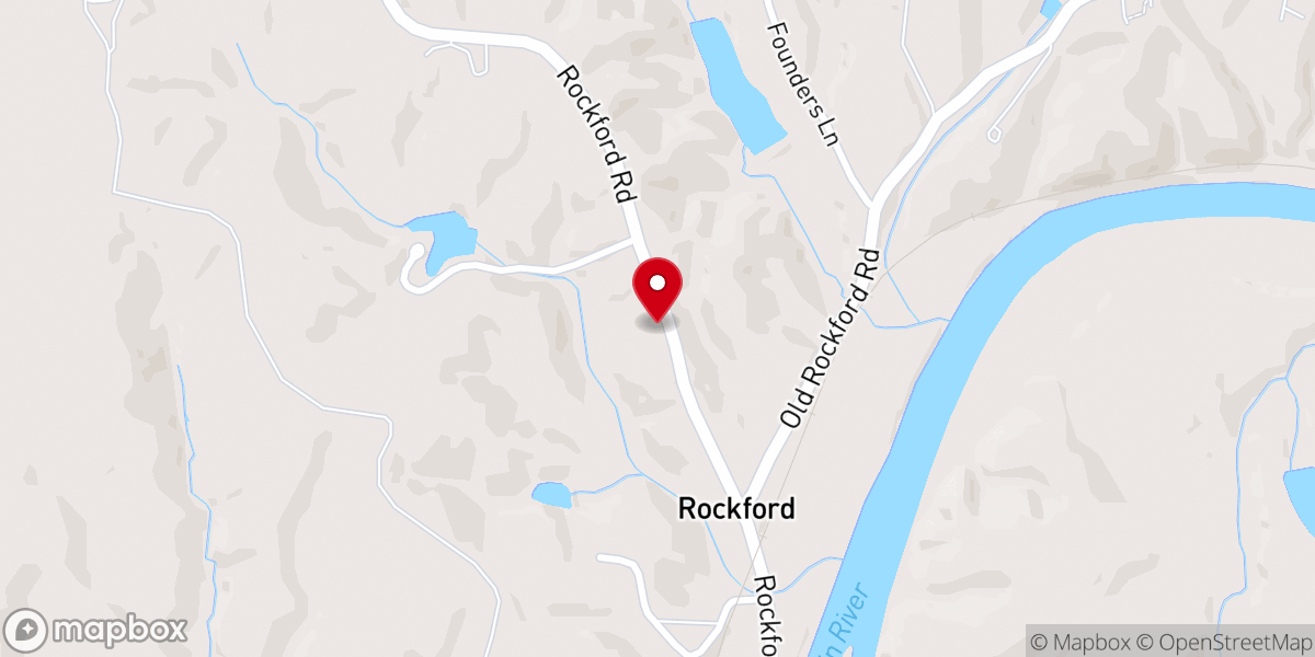 Map showing location of ROCKFORD METHODIST CHURCH