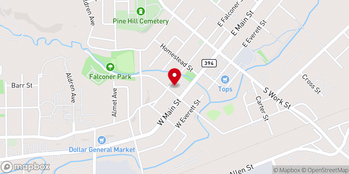 Map showing location of Bethlehem Lutheran Church - Food Distribution Center