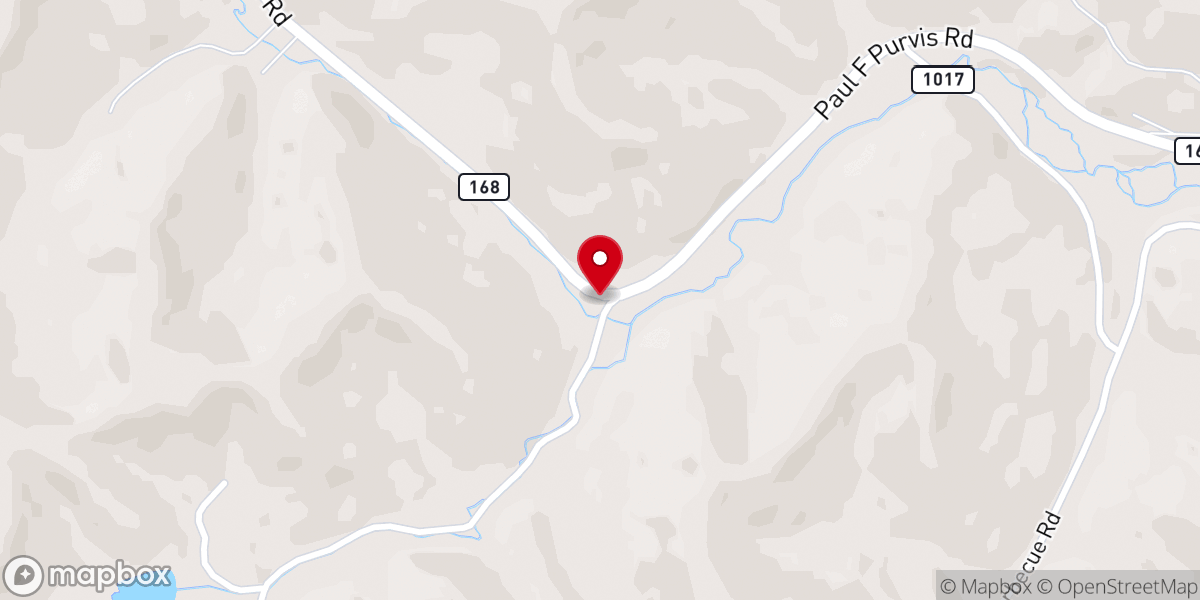 Map showing location of Twin Fork Church-The Nazarene