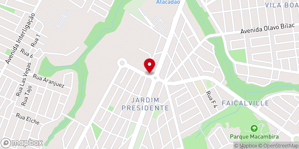 Map showing location of Igreja Batista Nacional Renovo Goiânia