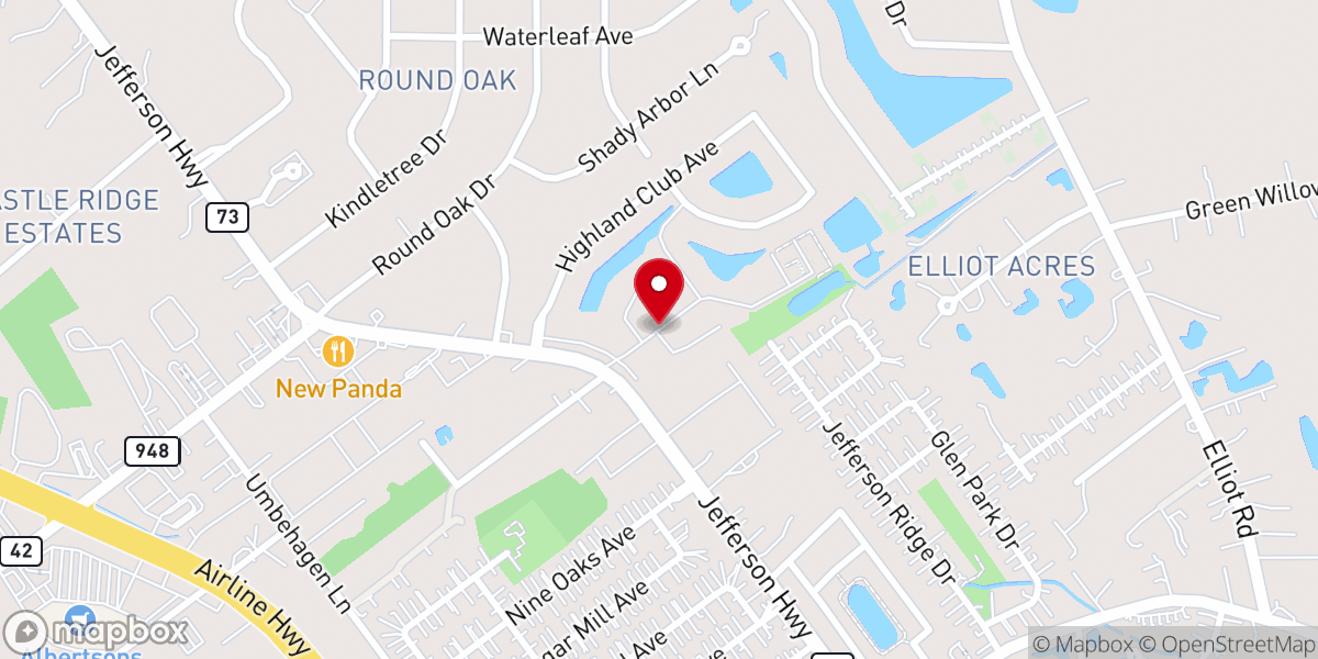 Map showing location of The Highland Club