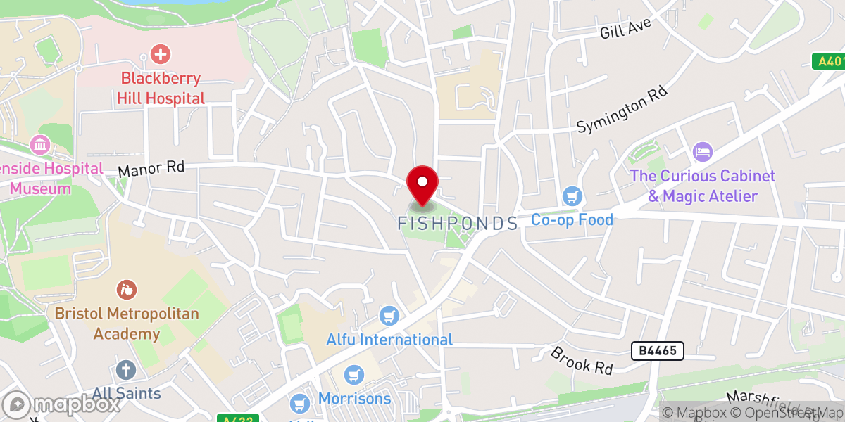 Map showing location of St Mary's Church