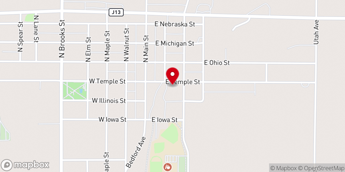 Map showing location of Country Roads Baptist Church