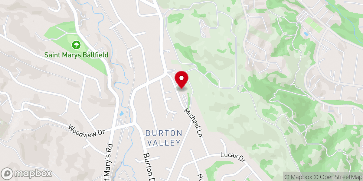 Map showing location of St. Anselm's Episcopal Church