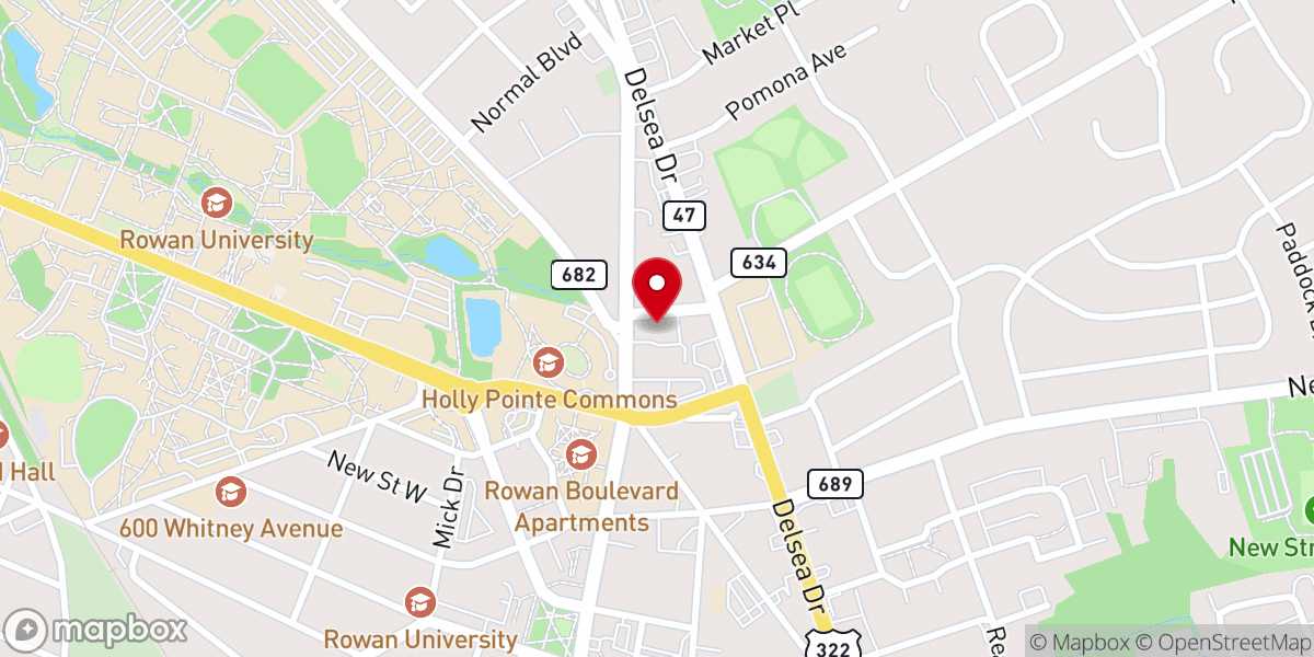 Map showing location of St Thomas' Episcopal Church