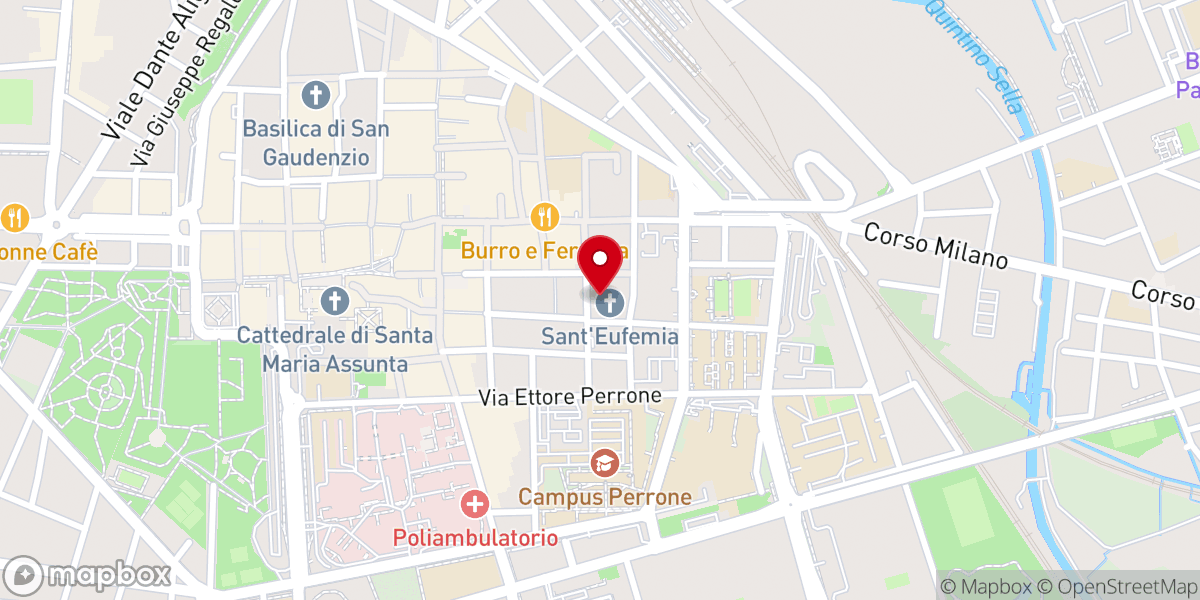 Map showing location of Chiesa Sant'Eufemia