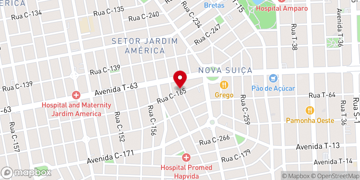 Map showing location of Paróquia Nossa Senhora Aparecida e Santa Edwiges