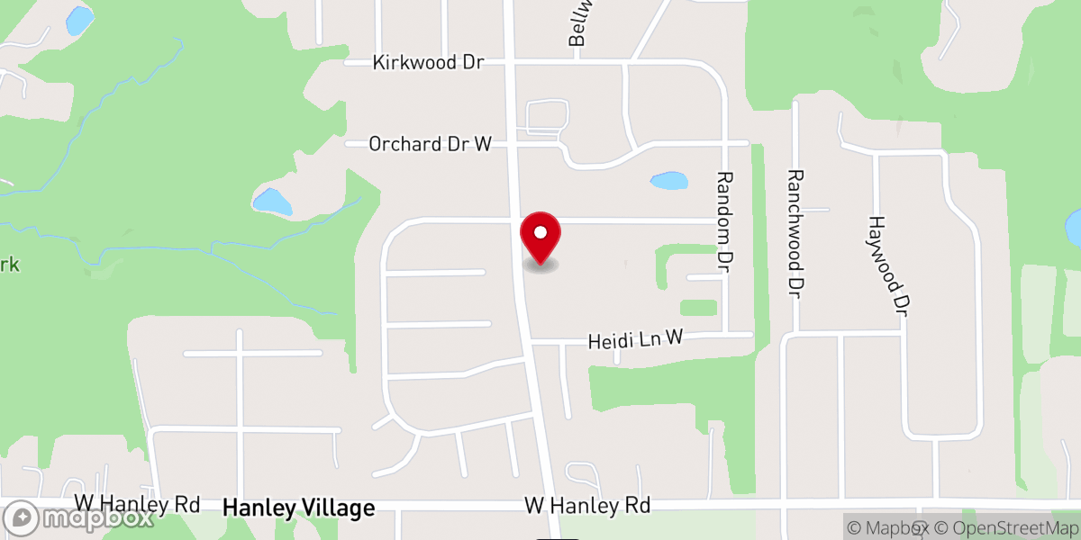 Map showing location of Berean Baptist Church