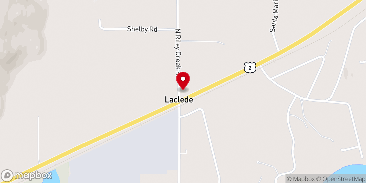 Map showing location of Laclede Community Church