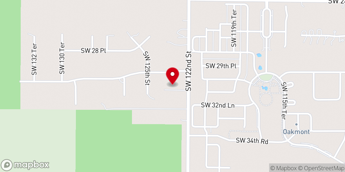Map showing location of Parker Road Baptist Church