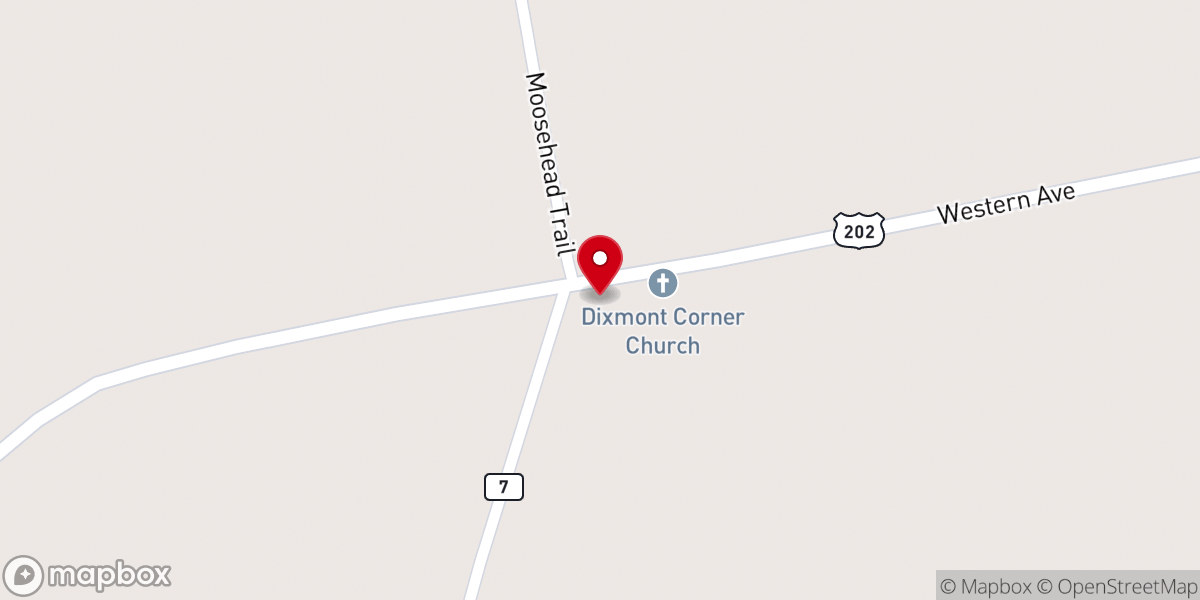 Map showing location of Dixmont