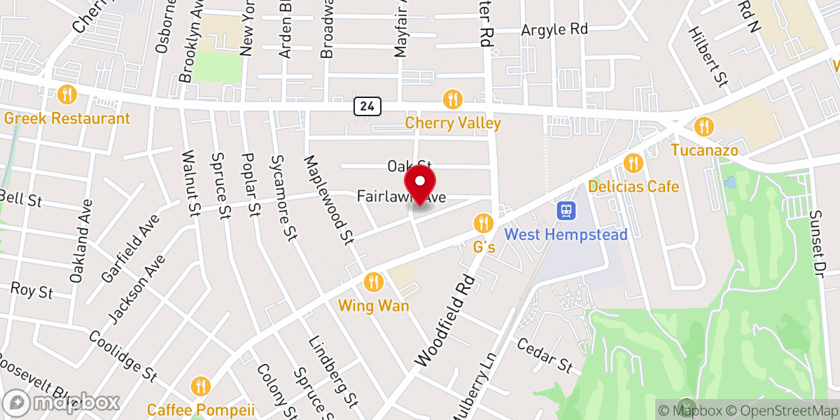 Map showing location of Horeb Alliance Church