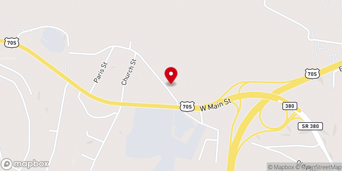 Map showing location of New Hope Full Gospel