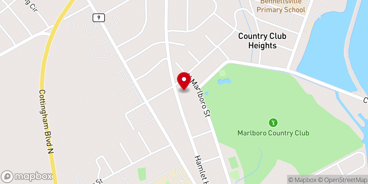 Map showing location of Christ Church