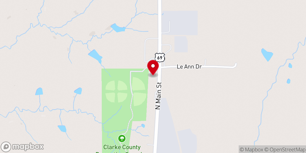 Map showing location of Cross Ministries