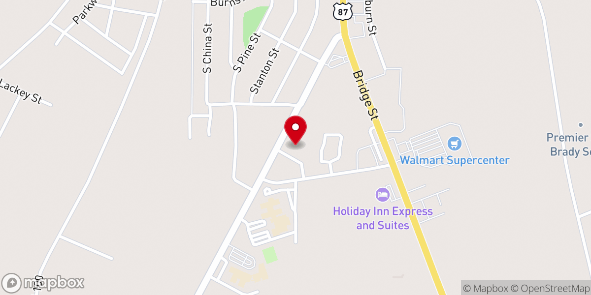 Map showing location of Sunset Ridge Church of Christ