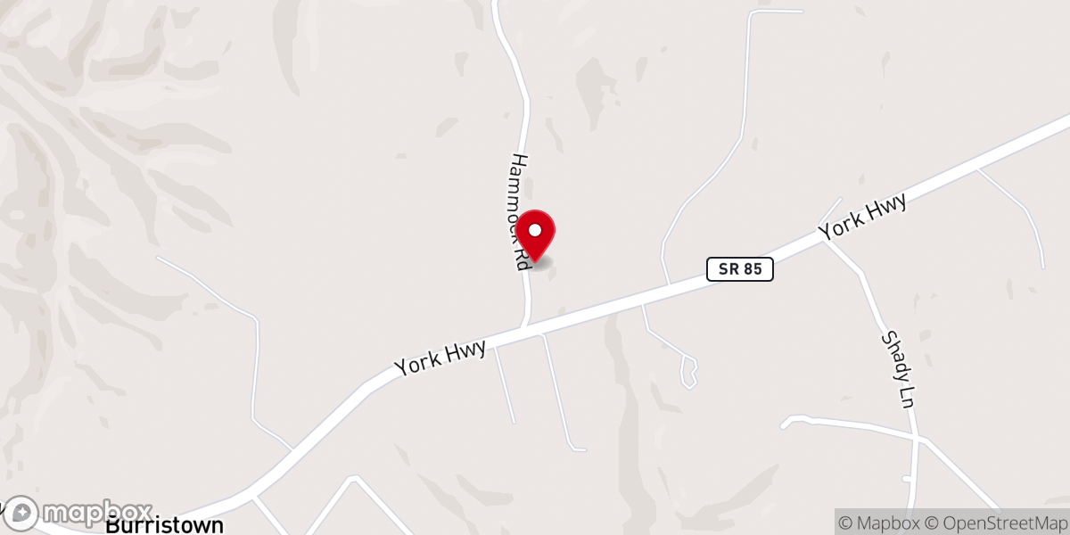 Map showing location of Burristown Assembly of God