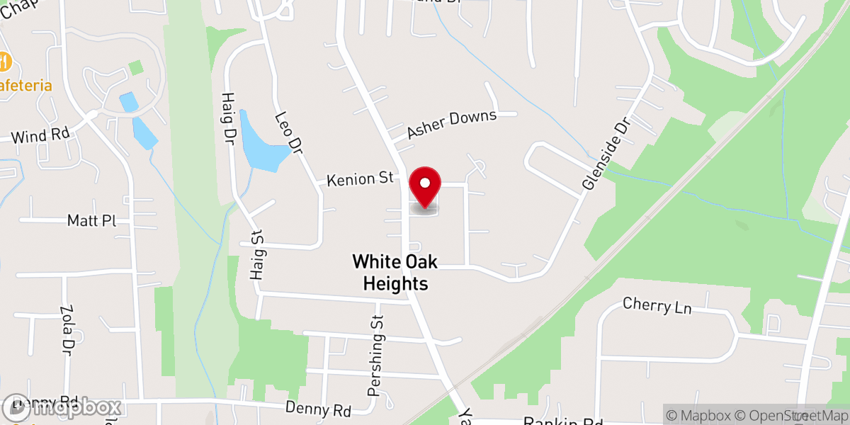 Map showing location of Lankford Memorial Baptist Church