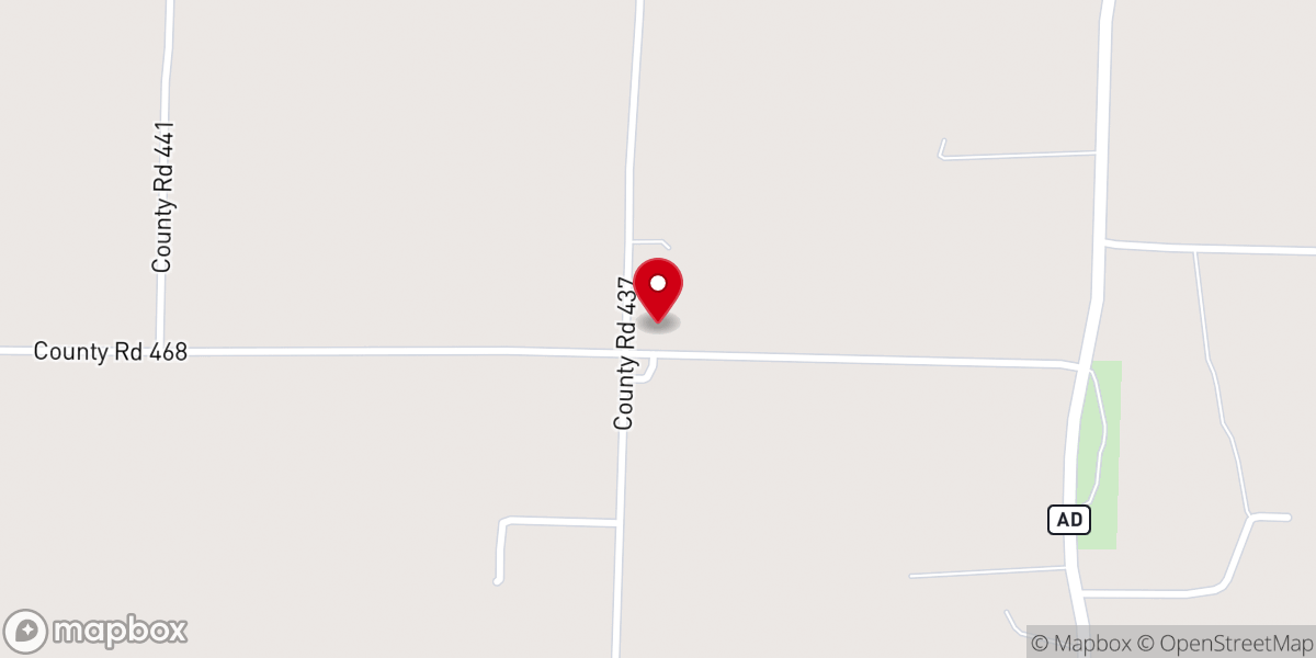 Map showing location of Sadler Chapel Church