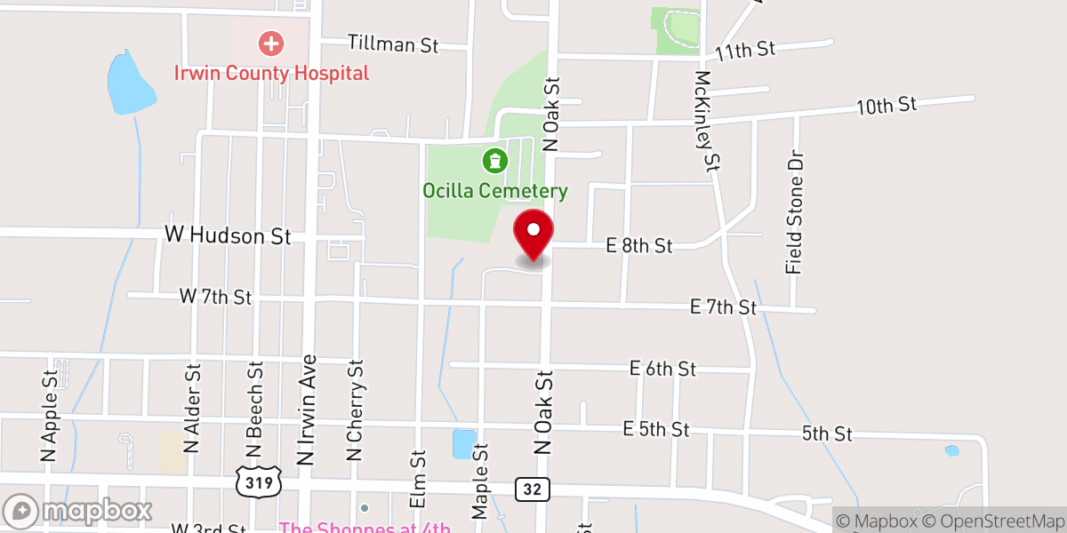 Map showing location of Neighborhood Center