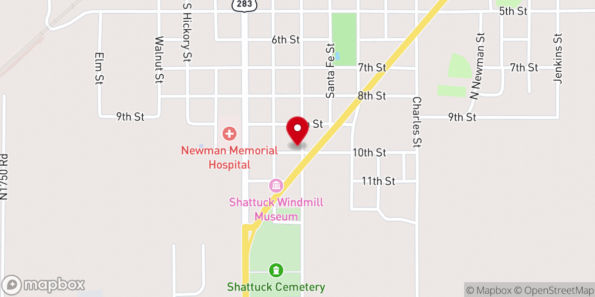 Map showing location of St Paul Congregational Church