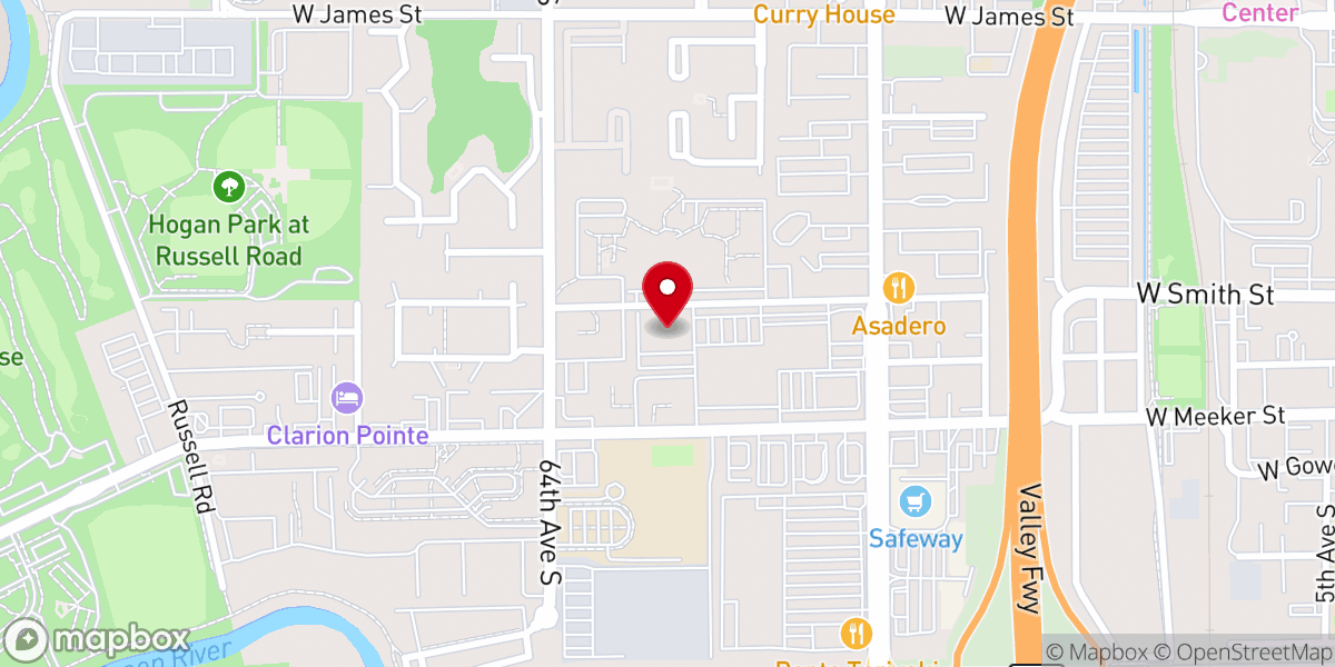 Map showing location of Living Hope Church NW