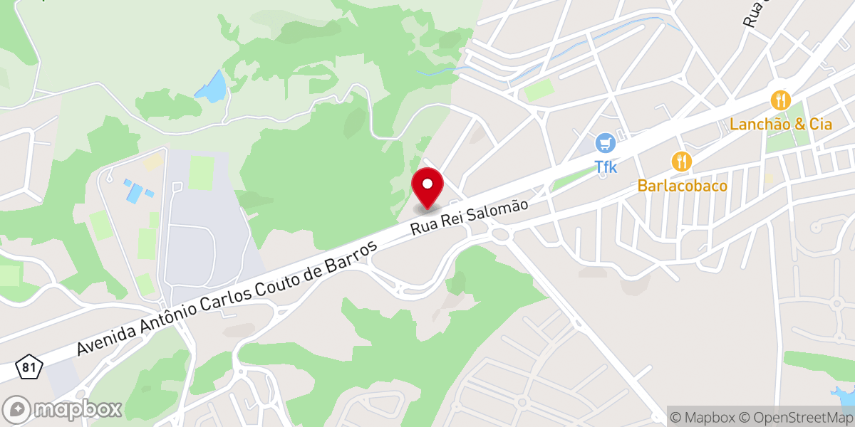 Map showing location of Igreja Batista Caminho