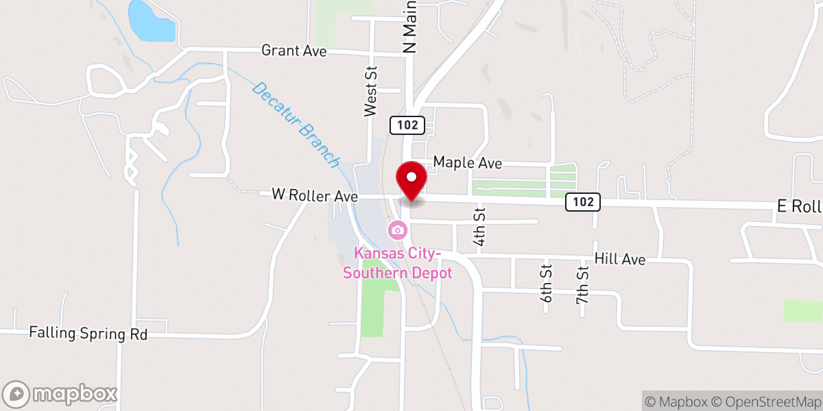 Map showing location of Simple Faith Baptist Church