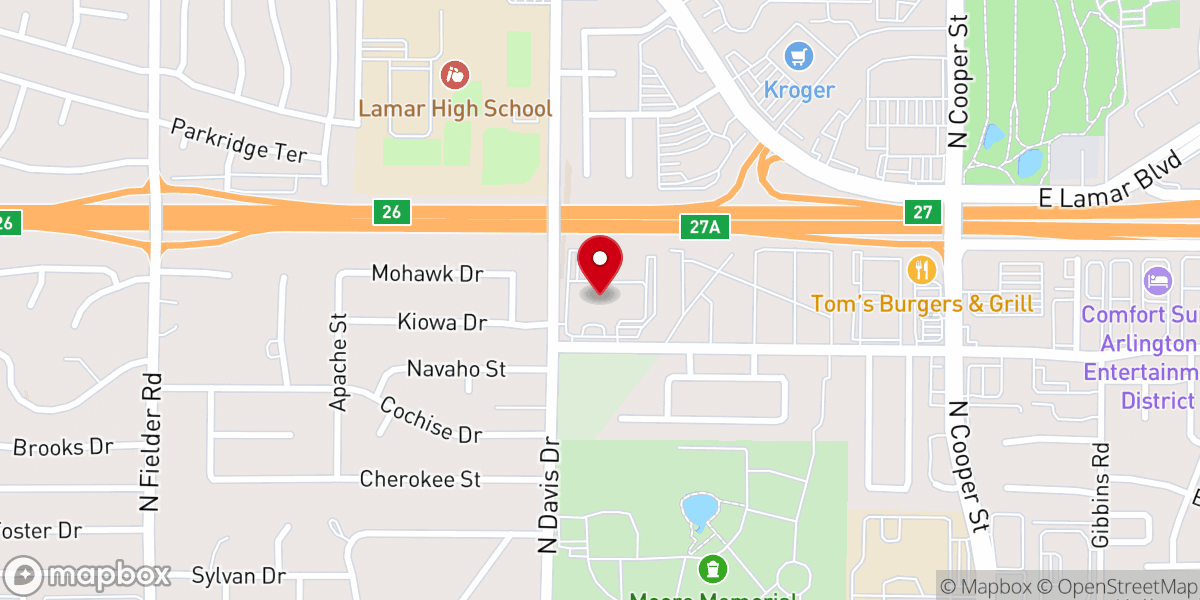 Map showing location of North Davis Church of Christ
