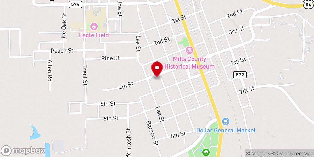 Map showing location of First United Methodist Church FAMILY LIFE CENTER