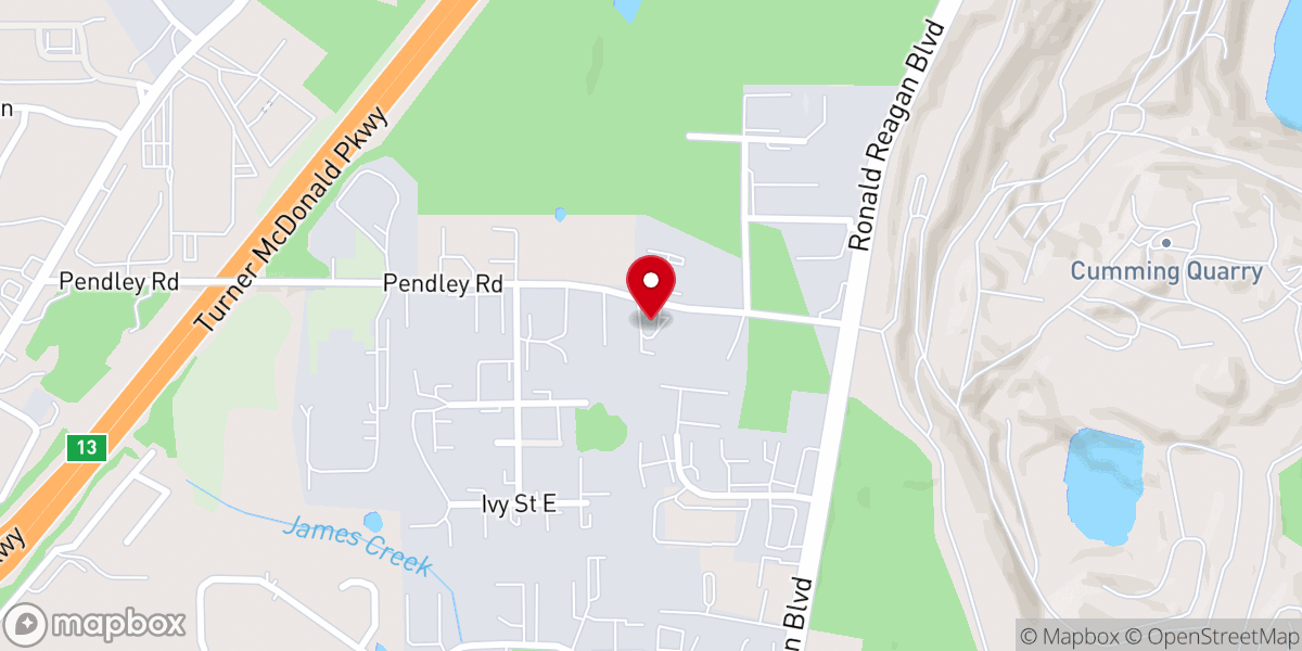 Map showing location of Fields of the Woods Church