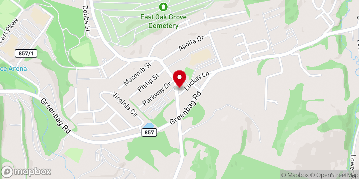 Map showing location of Harner Chapel United Methodist Church
