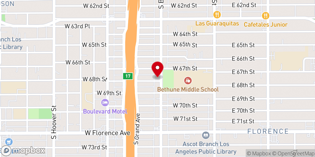 Map showing location of Ministerio Pentecostes Jesucristo El Cordero de Dios