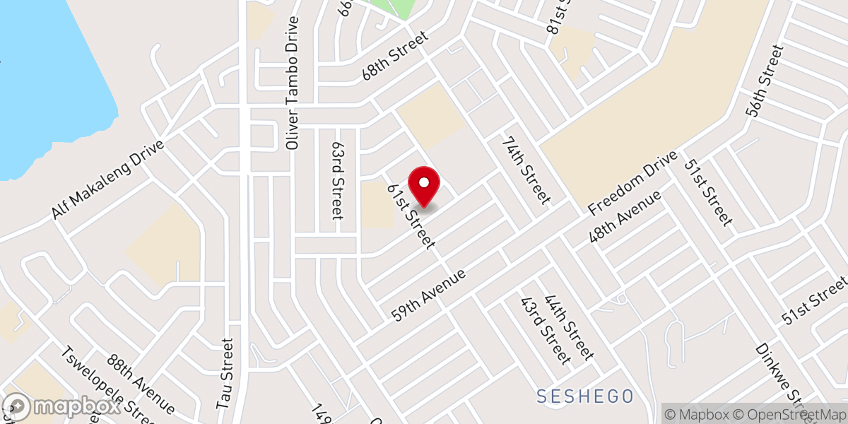 Map showing location of All Saints Anglican Church Seshego zone3