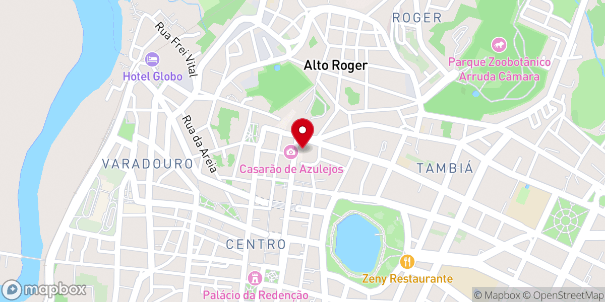 Map showing location of Arquidiocese da Paraíba